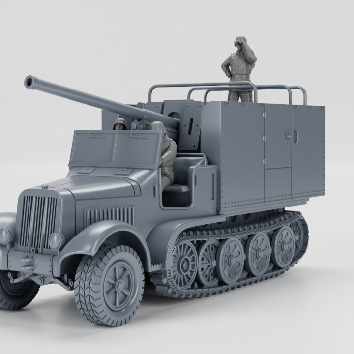 Half-track Sd.Kfz.6/3 - 7.62cm Pak 36 (r) Auf 5t Zugkraftwagen (Diana) + Crewmen (Germany, WW2) image