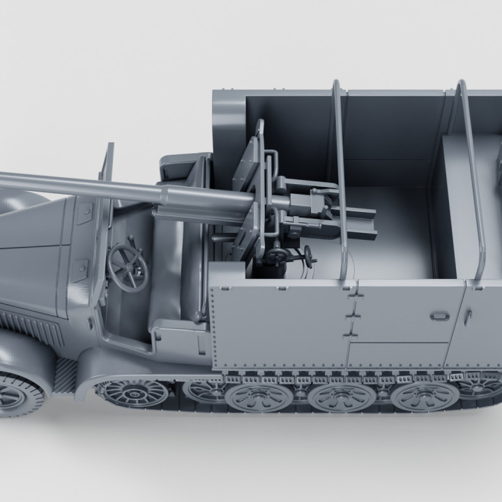 Half-track Sd.Kfz.6/3 - 7.62cm Pak 36 (r) Auf 5t Zugkraftwagen (Diana) + Crewmen (Germany, WW2) image