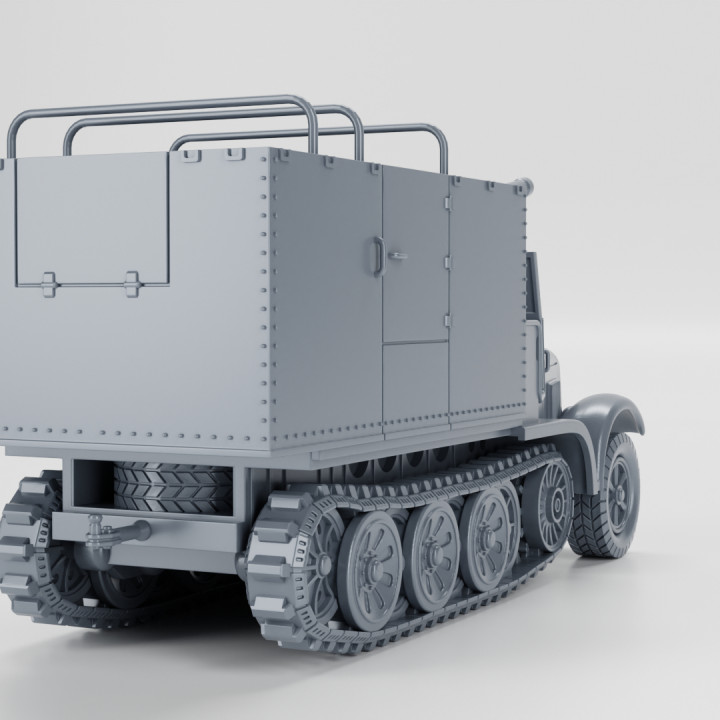 3D Printable Half-track Sd.Kfz.6/3 - 7.62cm Pak 36 (r) Auf