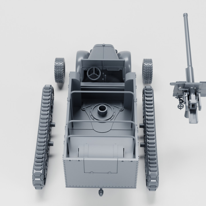 Half-track Sd.Kfz.6/3 - 7.62cm Pak 36 (r) Auf 5t Zugkraftwagen (Diana) + Crewmen (Germany, WW2) image