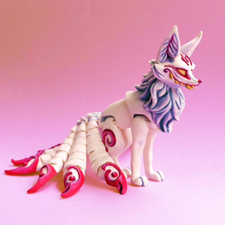 3D Printable Kitsune by TwistyPrints