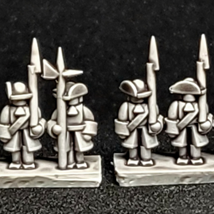 6mm late 17th Century Infantry  "shoulder arms" image