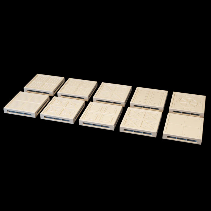 Scifi Grimdark Modular Floor Tiles Addons 28mm image