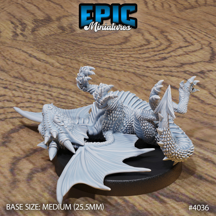 3D Printable Red Dragon Wyrmling Set / Legendary Fire Drake / Ancient ...