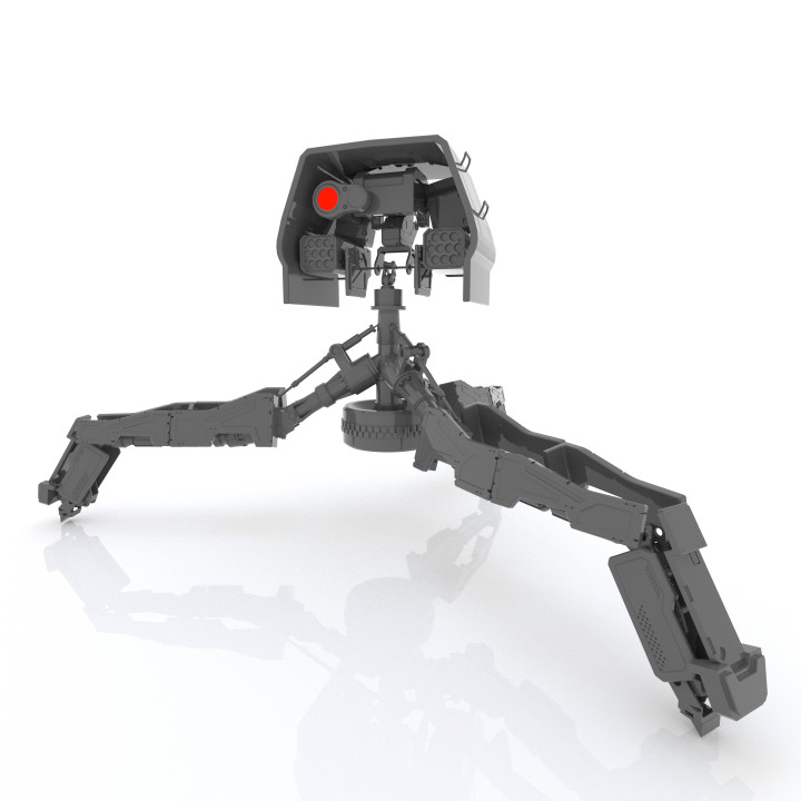Innovative Tripedal Robot: A Fusion of Hard Surface Modeling and Machine Precision image