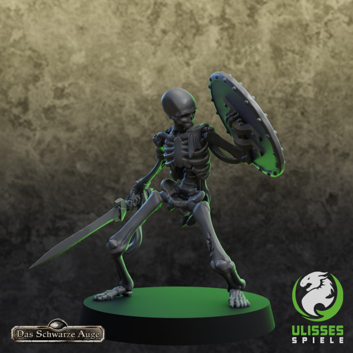 The Dark Eye - Unarmored skeletons (5) / Ungepanzerte Skelette (5)