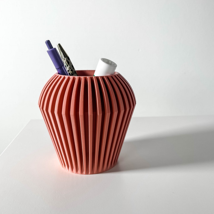 The Taso Pen Holder | Desk Organizer and Pencil Cup Holder | Modern Office and Home Decor image
