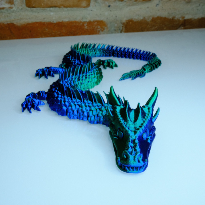 Articulated Dragon - Print-in-Place image