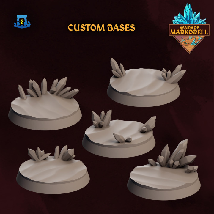 3D Printable Sand Of Markorell : Desert Custom Bases by Wishgate-Studio