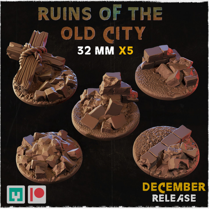Ruins of the old city - Bases & Toppers (Small Set)) image