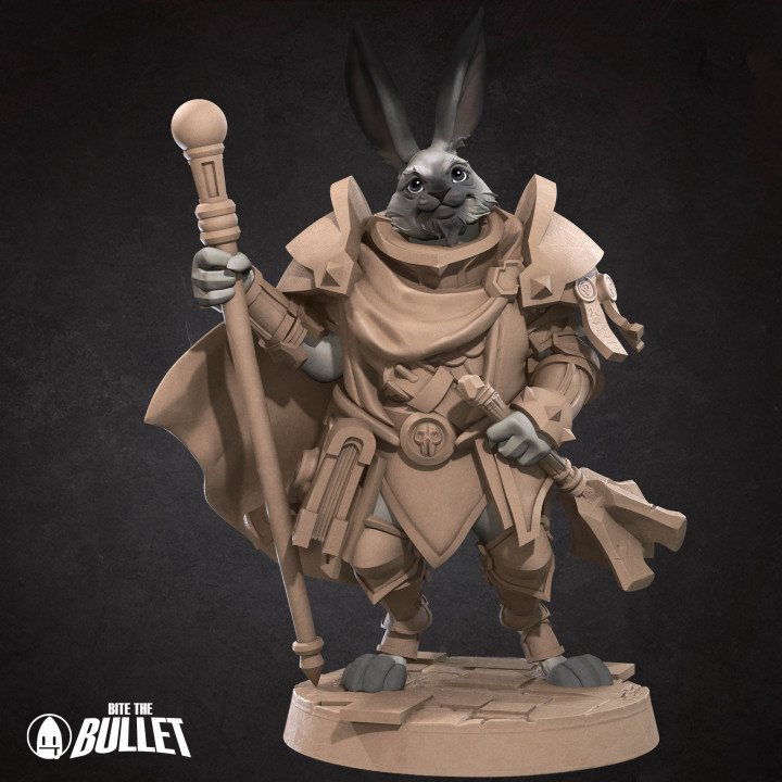 3D Printable Harengon Cleric by Bite the Bullet