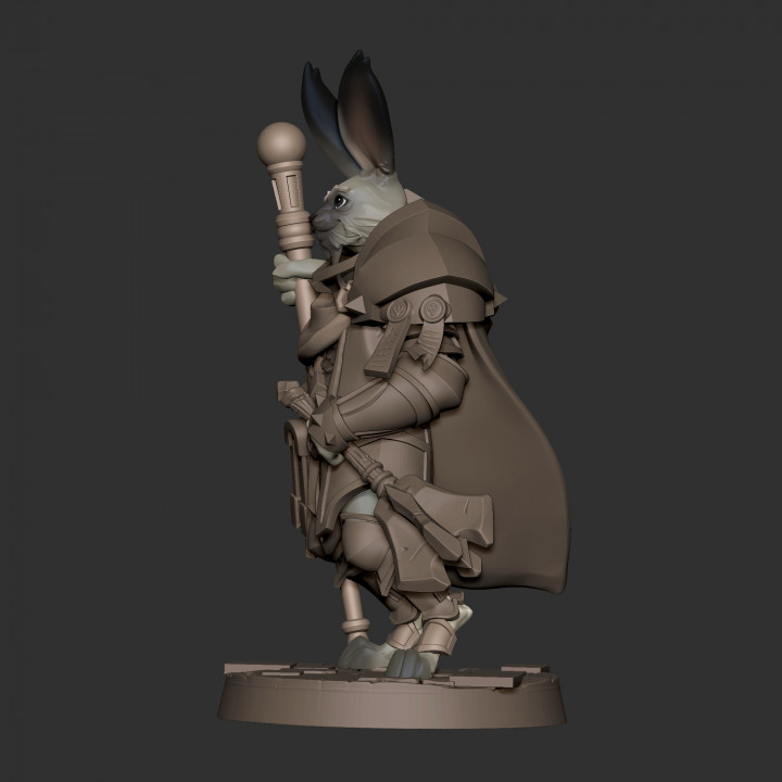 3D Printable Harengon Cleric by Bite the Bullet