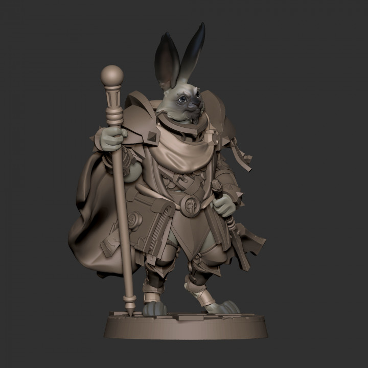 3D Printable Harengon Cleric by Bite the Bullet