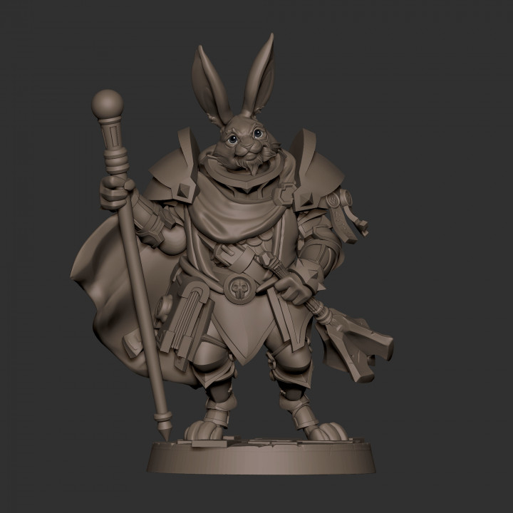 3D Printable Harengon Cleric by Bite the Bullet