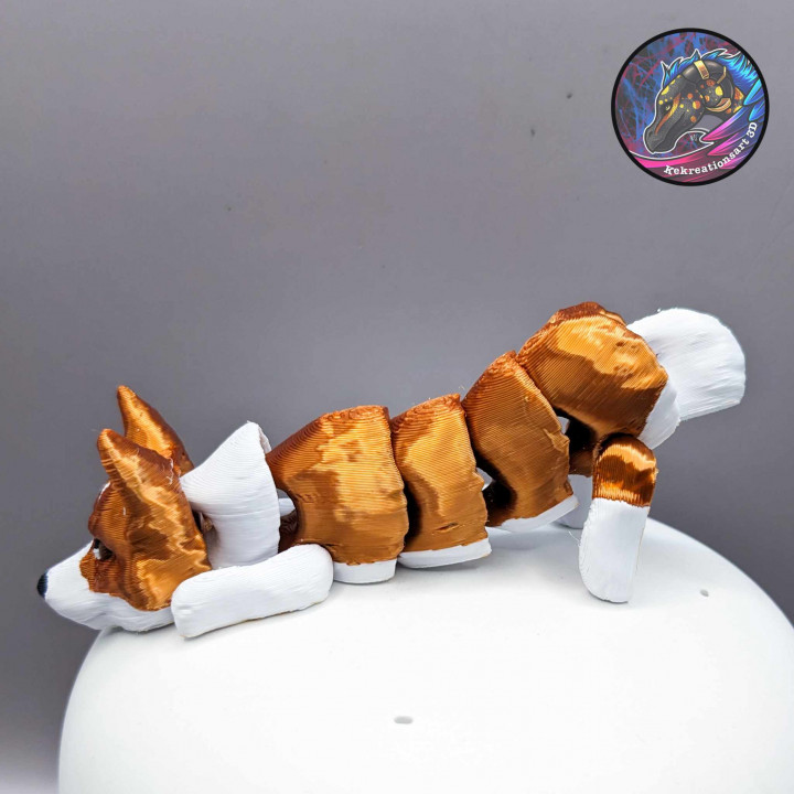 3D Printable Baby Dog Flexi Keychains Batch 2 (Set of 9) by Kirsten M