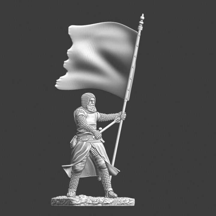 Medieval Banner Knight - Wargaming command image