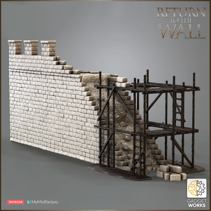 Roman Wall under construction image