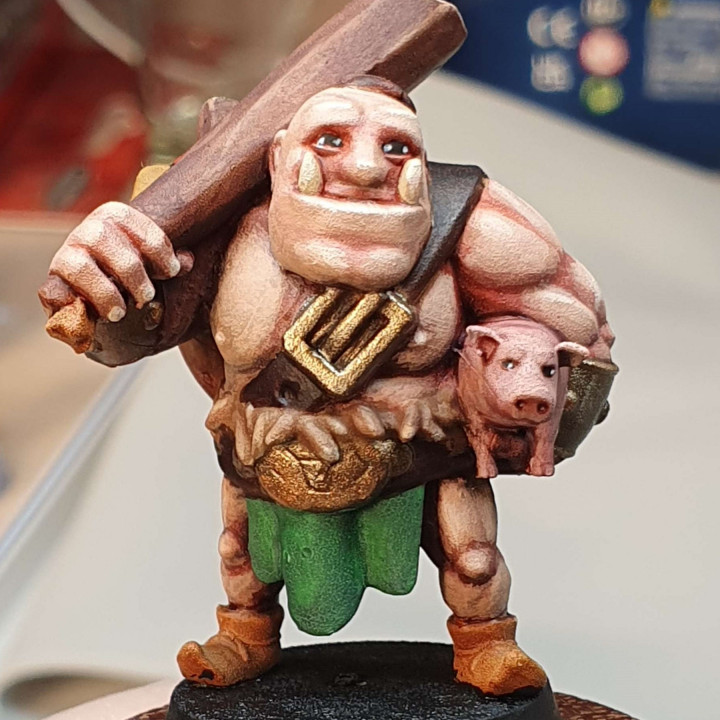 Og & Hog - Ogre Barbarian - Fantasy Miniature