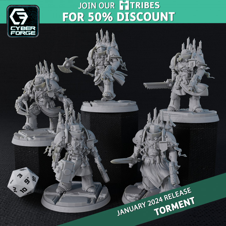 Cyber Forge Torment Grim Realms Black Knight Brothers image