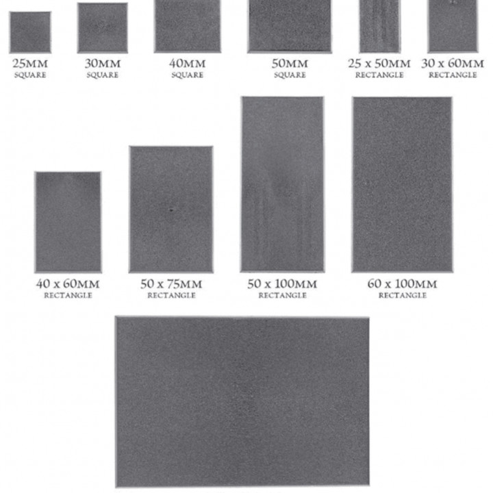 Full Set  Square Bases (Old World Bases) - SLA Printing image