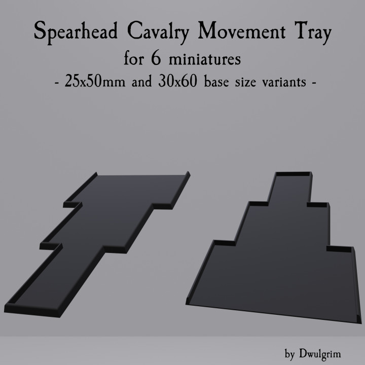 Spearhead Formation Cavalry Movement Tray image