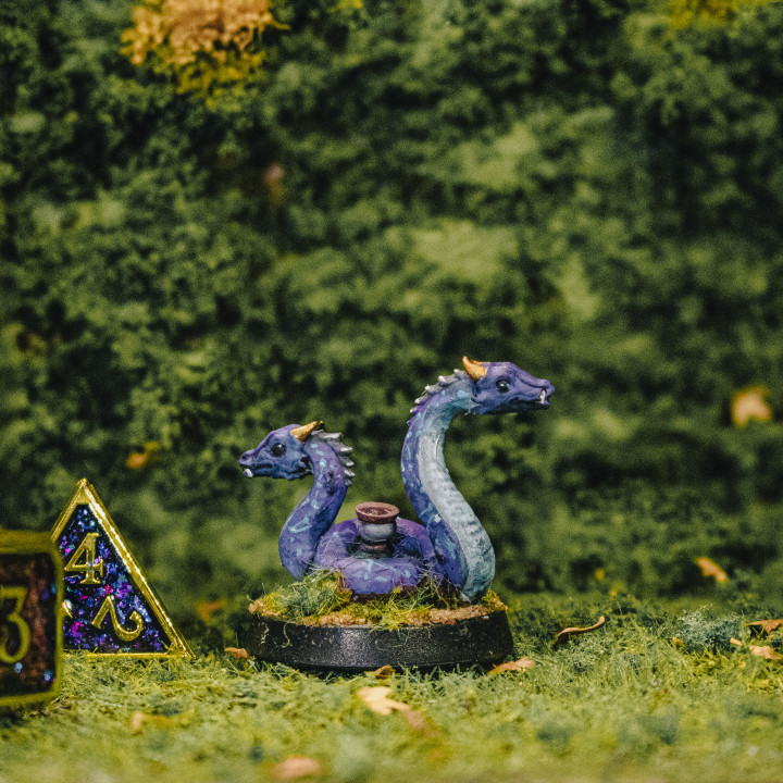 Cosmic Dragon Miniature for Dungeons and Dragons + D&D Stats image
