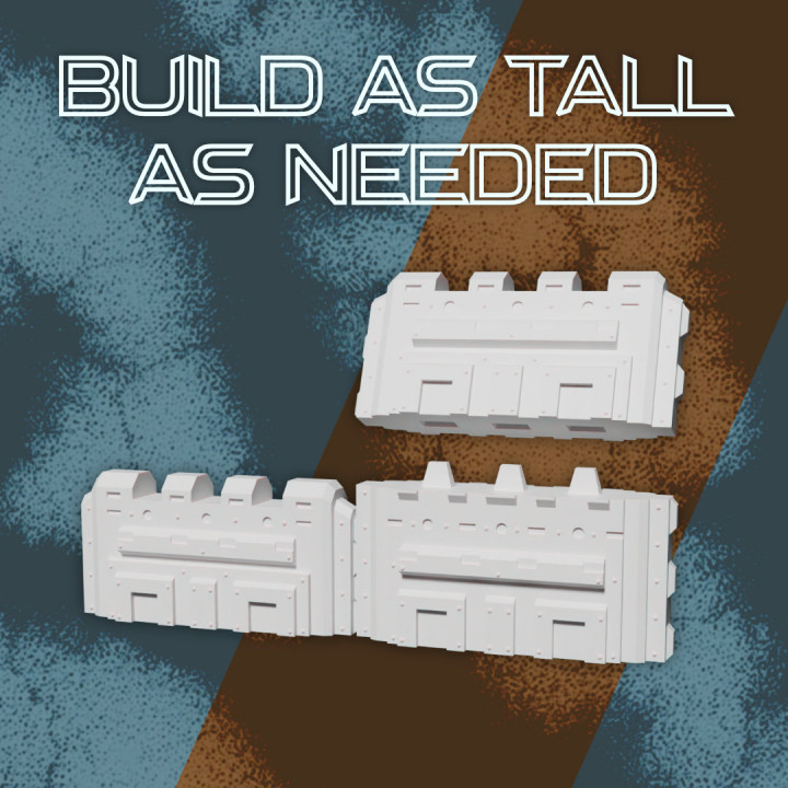 Modular Barricades for 32mm Scale Terrain