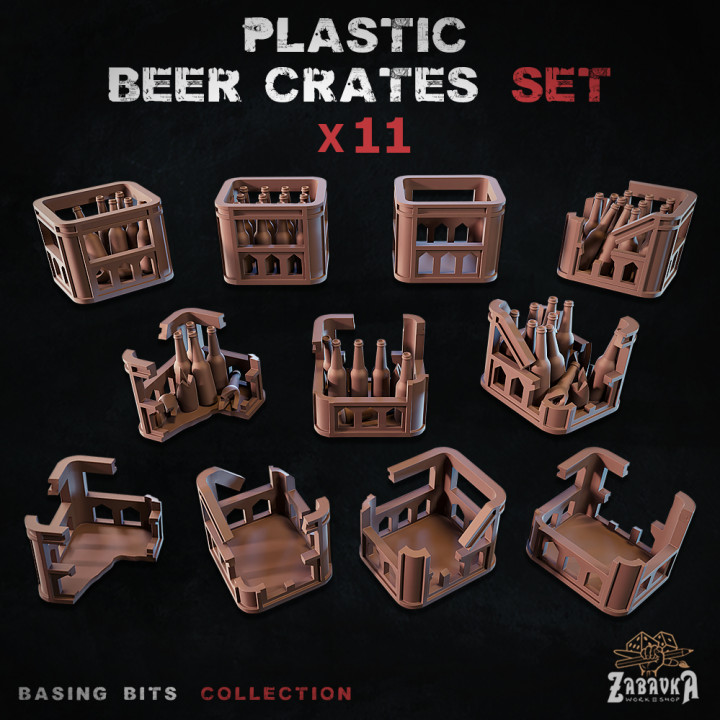 Plastic beer crates - Basing Bits image
