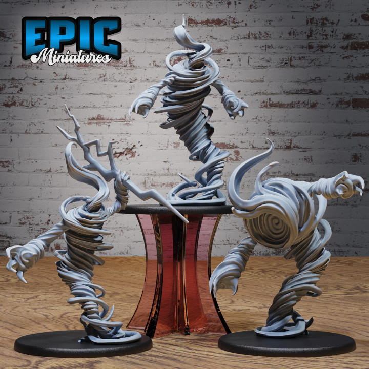 Elemental Air Set / Giant Tornado / Wind Element Primordia / Ancient Magical Beast image