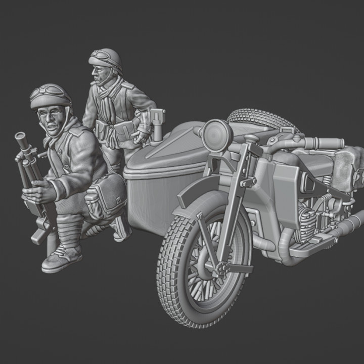 28mm dismounted dragons portes and sidecar image