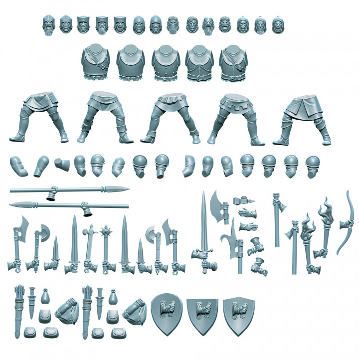 Modular Aenglish parts matrix image