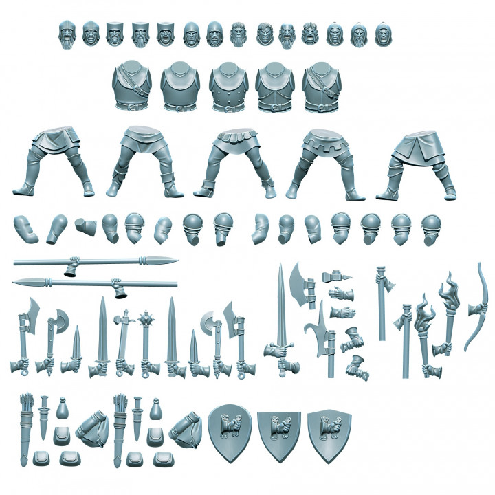 Modular Aenglish parts matrix