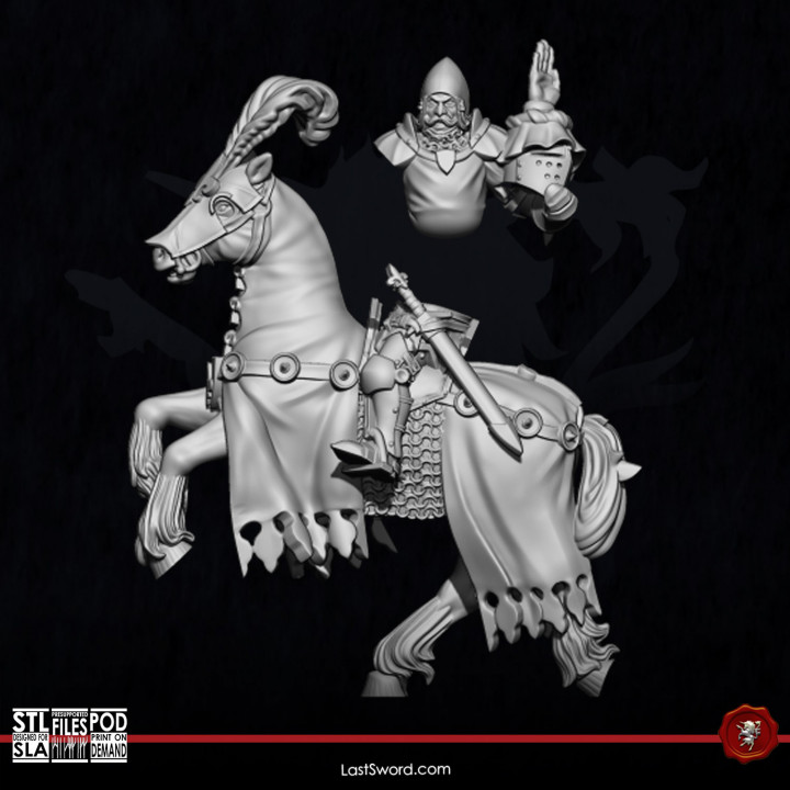 First Knight of Neverra on horse image