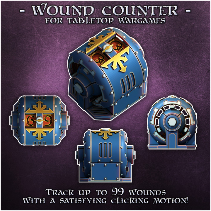 Wound Counter for Tabletop War Games image
