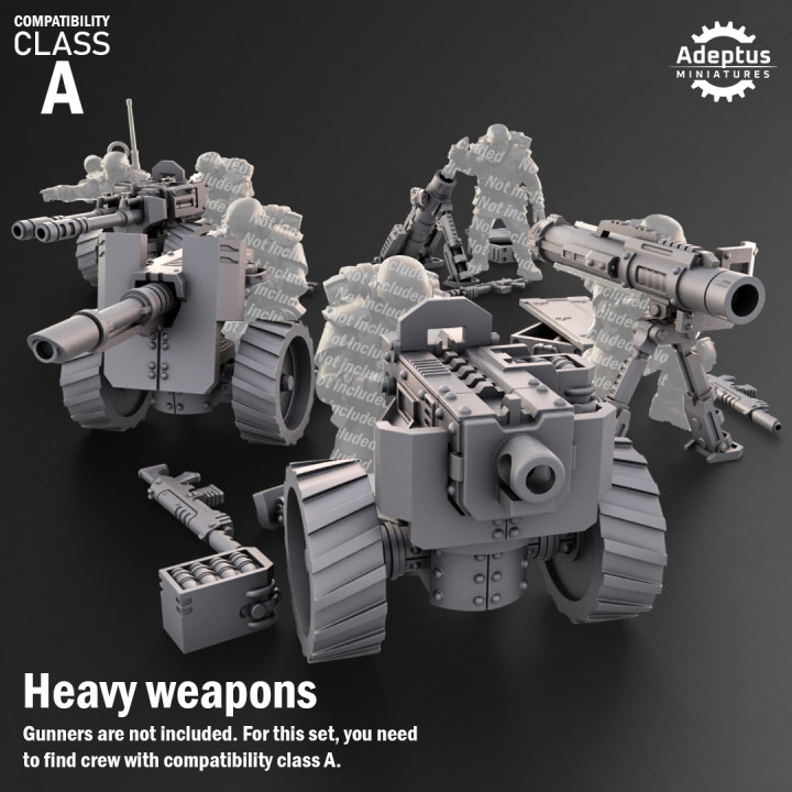 Heavy Weapons - Design Option 3. Imperial Guard. Compatibility Class A. image