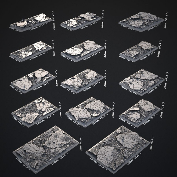 Cracked Earth Rectangular Base Bundle image