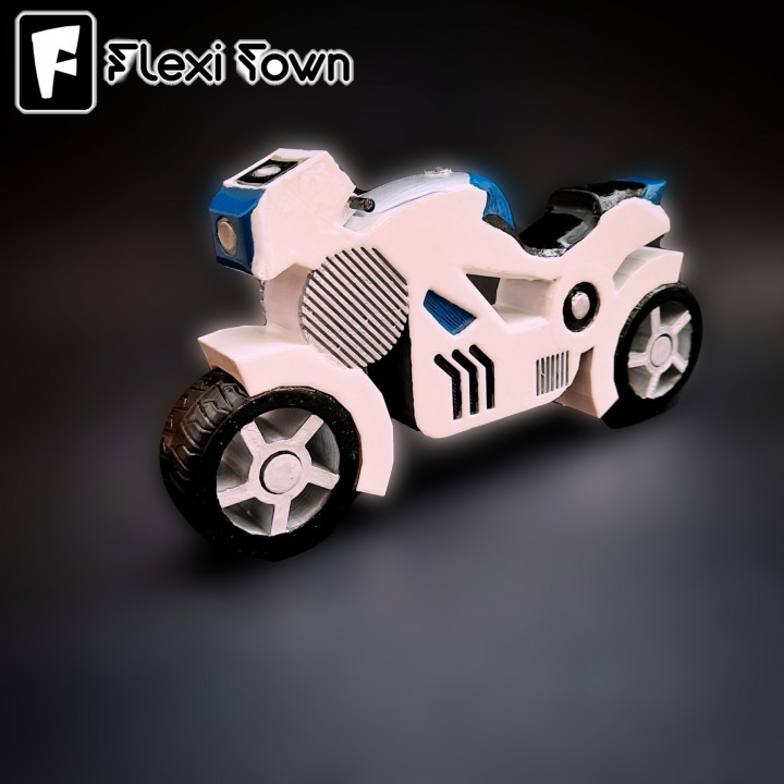Flexi Print-in-Place Bike Rider and Bike image