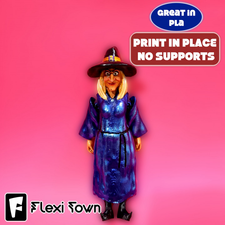 Flexi Print-in-Place Witch image