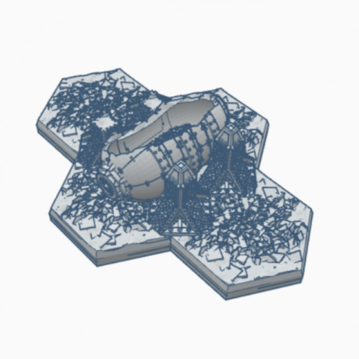 Tech Cult Ruined Storage Tank 2 Hex Map Scale image