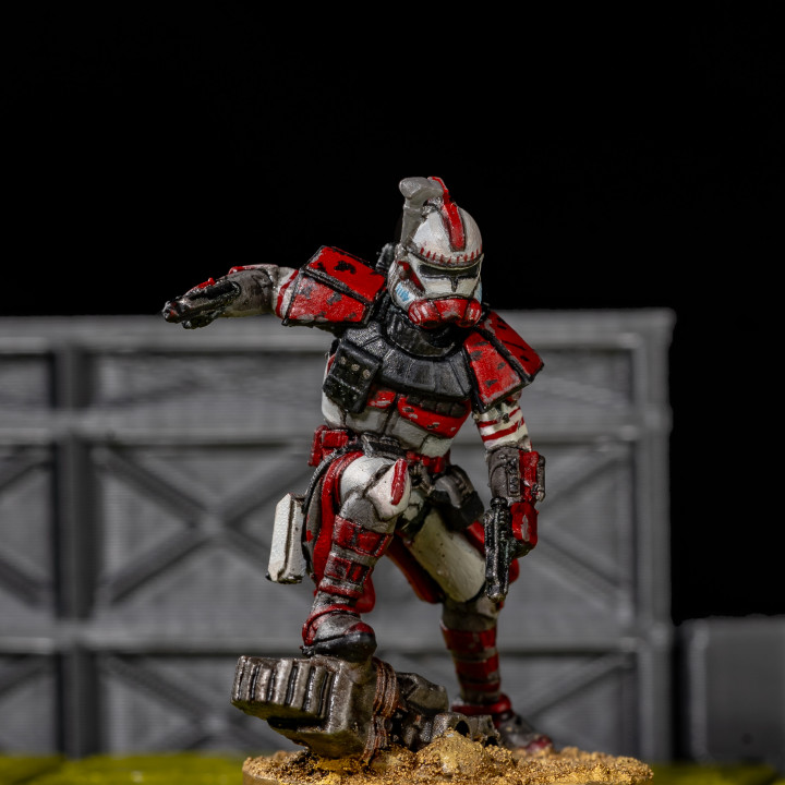 3D Printable ARC Trooper Clone Miniatures by Galactic Armory