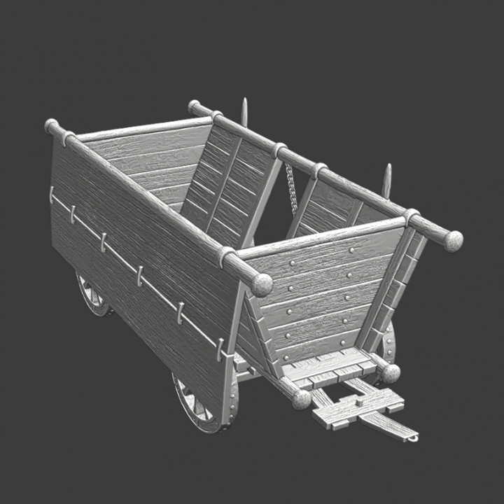 Medieval Hussite War Wagon - ramp down