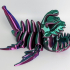 Flexy Angler Fish Skeleton Print In Place print image