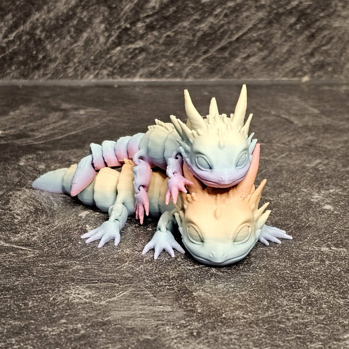 cute little baby dragon - articulated image