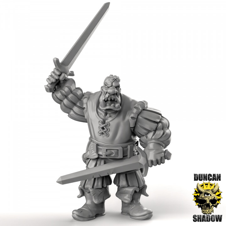 Empire Ogres with Hand Weapons (Pre Supported) image
