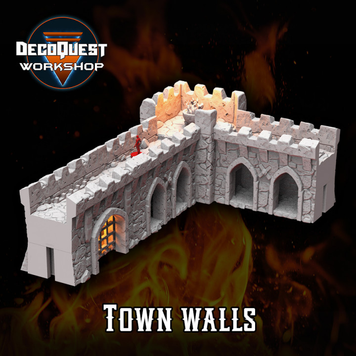 Medieval Town walls image