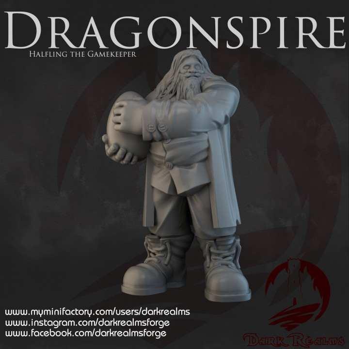 Dark Realms - Dragonspire Wizarding School - Halfling the Gamekeeper