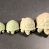 Tortoise, Articulated fidget, Print-In-Place, Cute Turtle Flexi print image