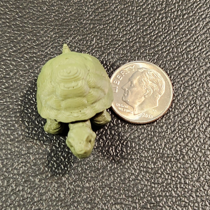 3D Print of Tortoise, Articulated fidget, Print-In-Place, Cute Turtle ...