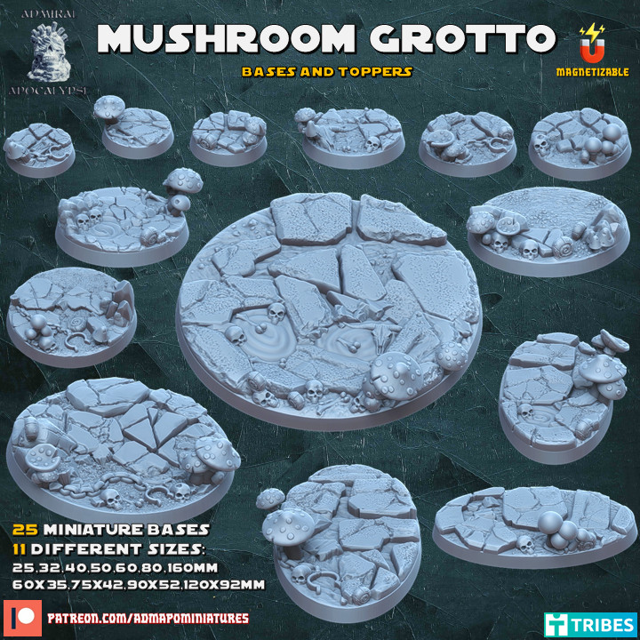 Mushroom Grotto Bases (pre-supported) image