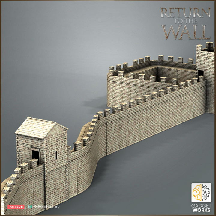 Roman Wall, Tower and wall variations image